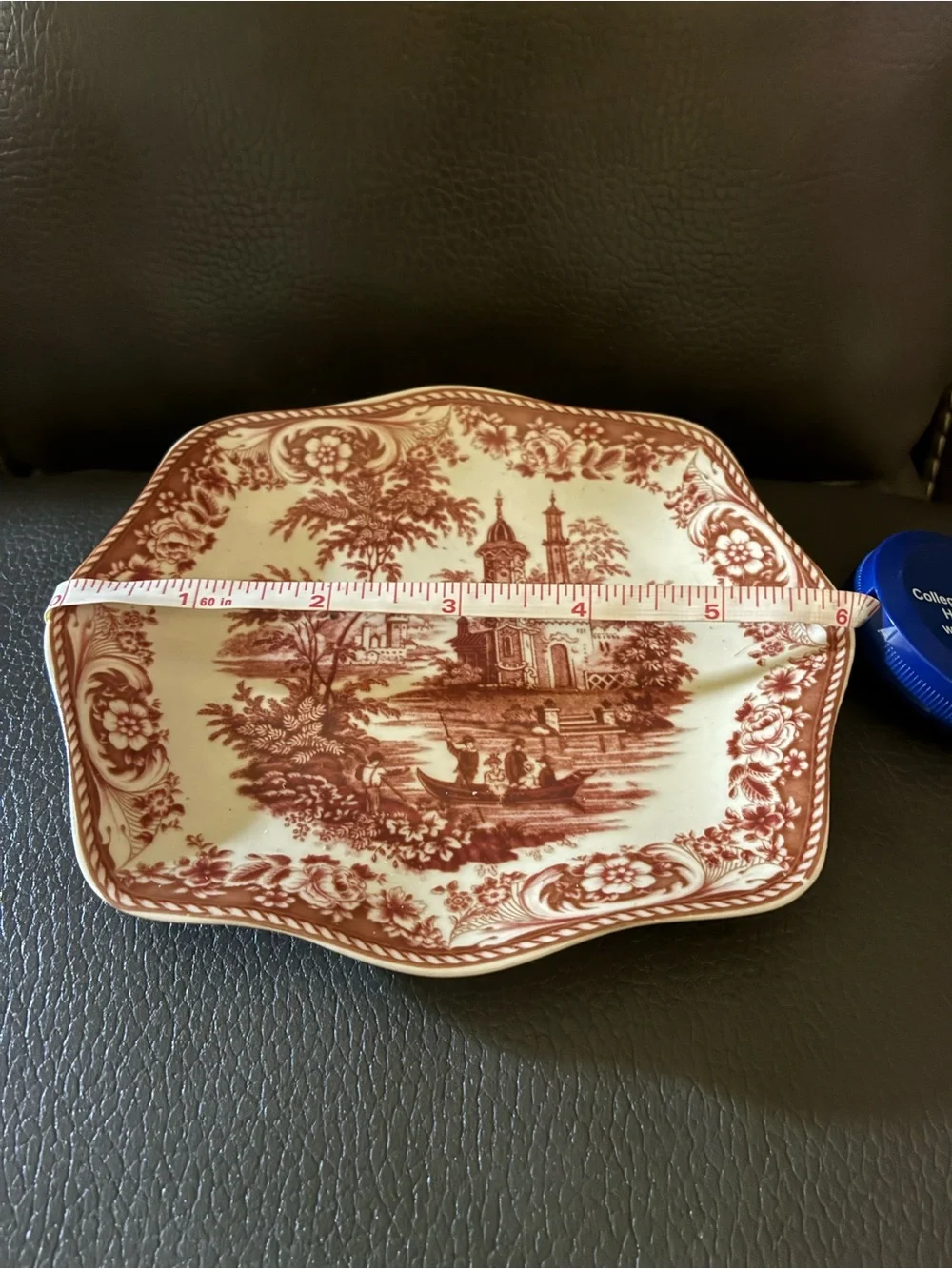Vtg Mason Ironstone Red Transferware Covered Serving Dish - Classic Home Dining